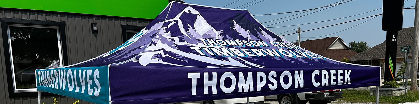 Custom Branded Tents Banner
