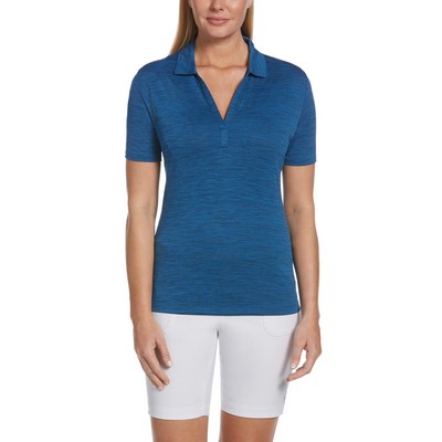 Callaway Broken Stripe Texture Ladies' Polo