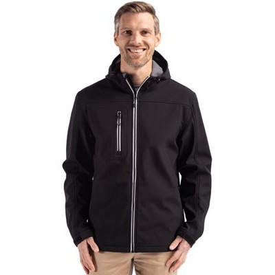 Clique Telemark Eco Stretch Softshell Full Zip Mens Hooded Jacket