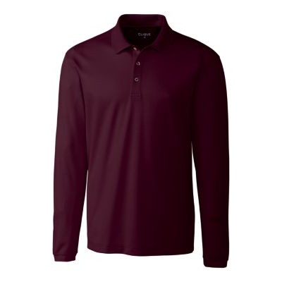Clique Ice Pique Mens Long Sleeve Tech Polo